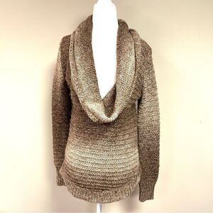 👠Ann Taylor Loft brown ombré cowl neck sweater Sz XS